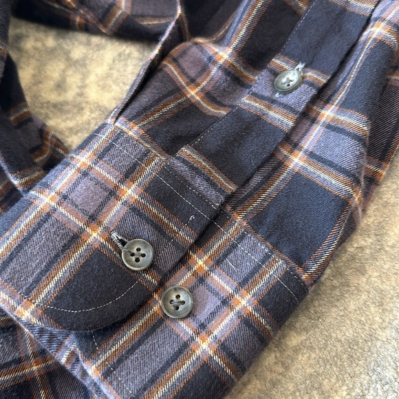 PAUL STUART COTTON FLANNEL MENS SHIRT SIZE L - Picture 7 of 8